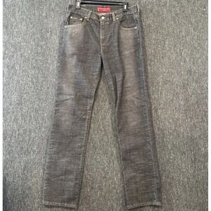 Levi's 505 Women's Nouveau Low-Rise Straight Jeans 12 MIS L Dark Wash Gray Black